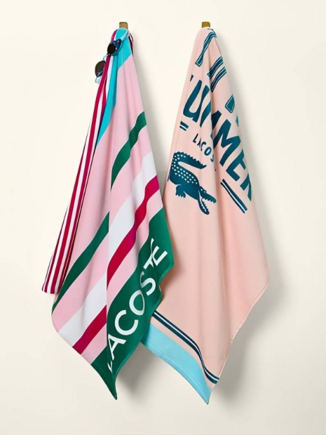 Пляжное полотенце Lacoste 1159841835 (Розовый One size)
