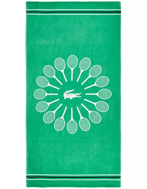 Пляжное полотенце Lacoste 1159843484 (Зеленый One size)