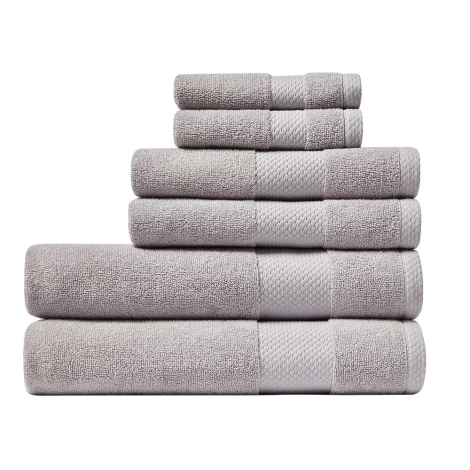 Комплект рушників Lacoste Heritage Anti-Microbial Supima Cotton набір з 6 шт 1159851517 (Сірий One size)