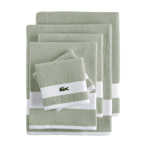Комплект рушників Lacoste Home Heritage Sport Stripe Logo набір з 6 шт 1159851565 (Зелений One size)