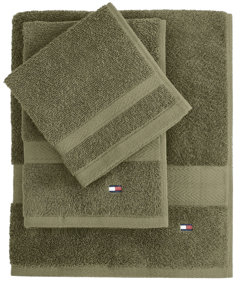 Комплект рушників Tommy Hilfiger Modern American 1159853381 (Оливковий One size)