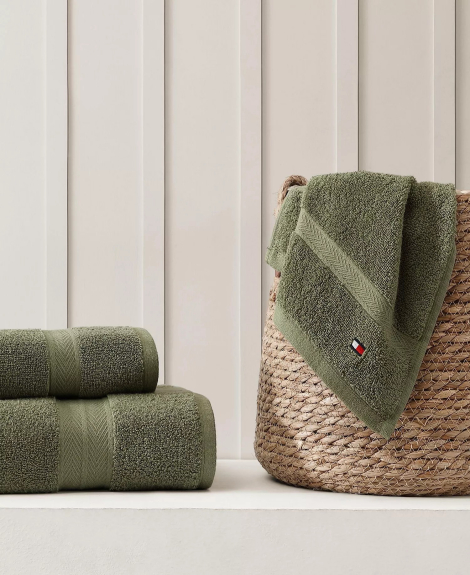 Комплект рушників Tommy Hilfiger Modern American 1159853381 (Оливковий One size)