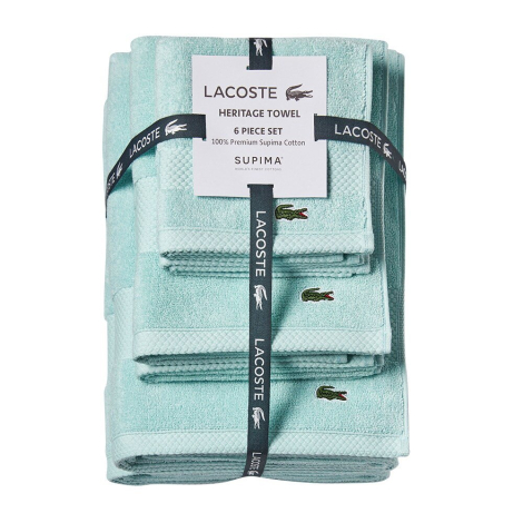 Комплект рушників Lacoste Heritage Anti-Microbial Supima Cotton набір з 6 шт. 1159854072 (Зелений One size)