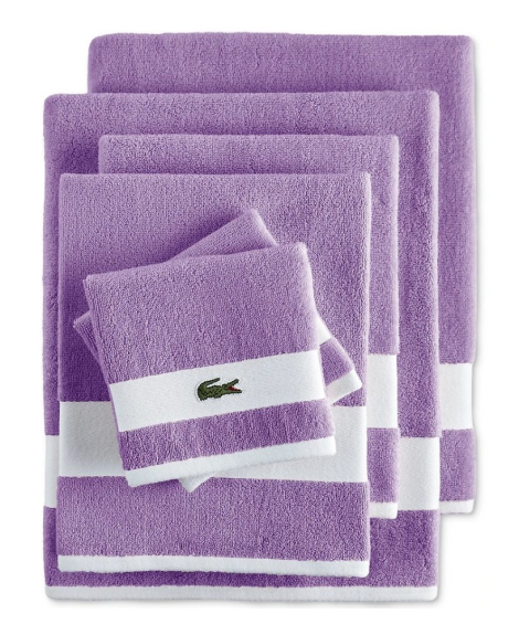 Комплект рушників Lacoste Home Heritage Sport Stripe Logo набір з 6 шт 1159854237 (Бэзовий One size)