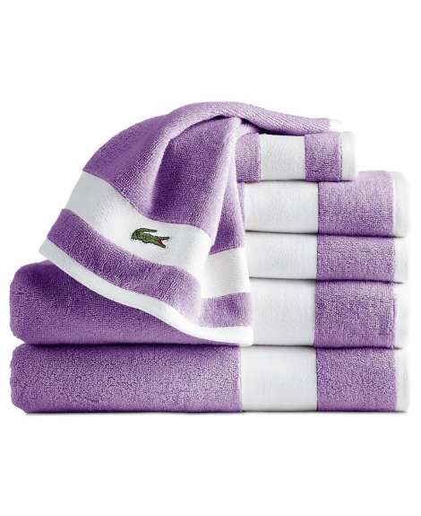 Комплект рушників Lacoste Home Heritage Sport Stripe Logo набір з 6 шт 1159854237 (Бэзовий One size)