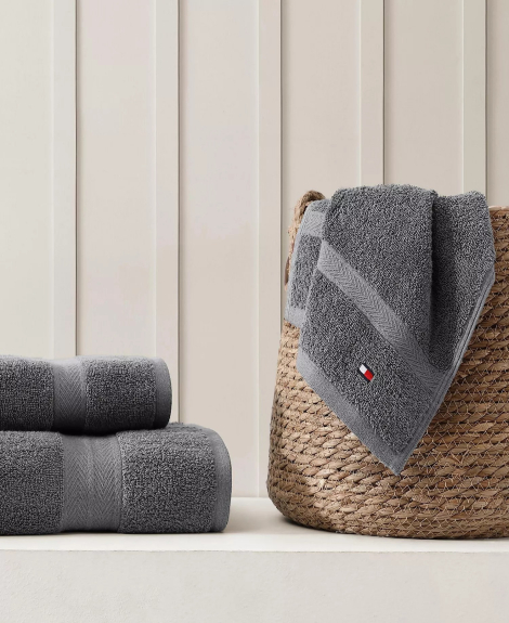 Комплект рушників Tommy Hilfiger Modern American 3 шт 1159854805 (Сірий One size)