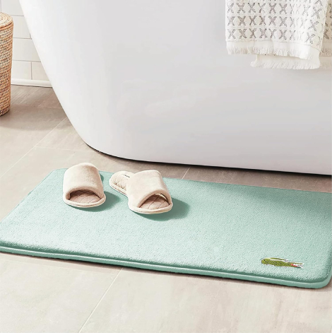 Коврик для ванной с эффектом памяти Lacoste 1159855417 (Бирюзовый One size)
