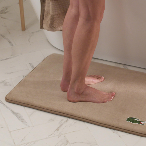 Коврик для ванной с эффектом памяти Lacoste 1159855853 (Бежевый One size)