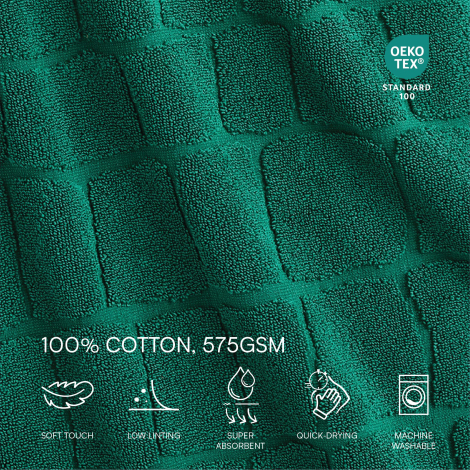 Банное полотенце Lacoste 1159856104 (Зеленый One size)