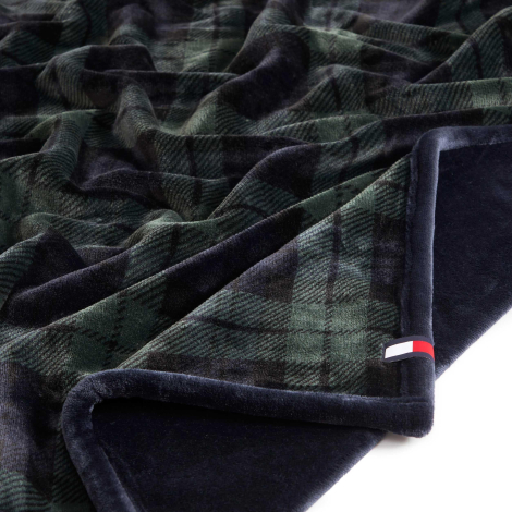 Плед Tommy Hilfiger покрывало 1159857226 (Синий/Зеленый One size)