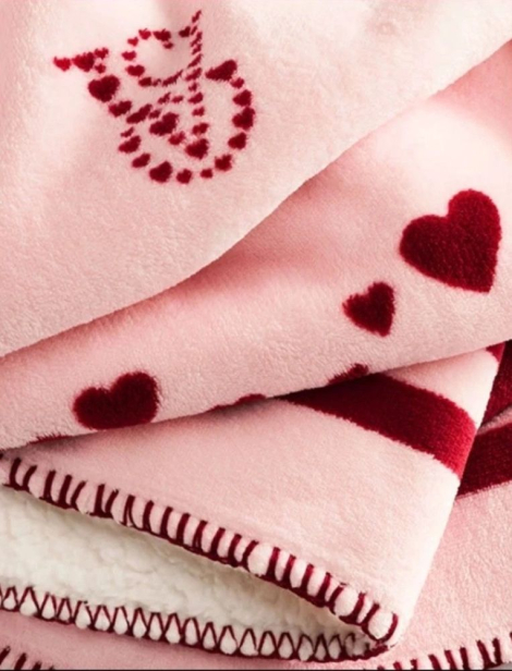 Плед Victoria's Secret покривало 1159857710 (Рожевий One size)