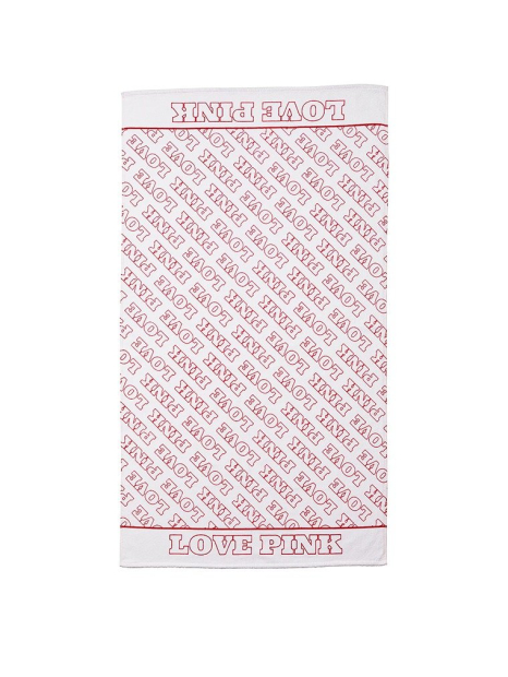 Пляжное полотенце Victoria's Secret Pink 1159860537 (Белый One size)