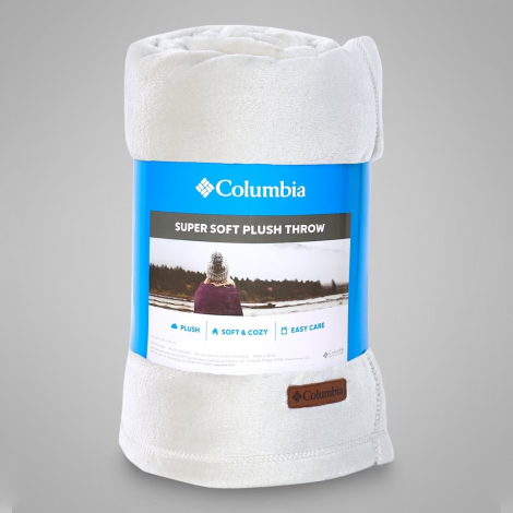 Плюшевый плед Columbia 1159862247 (Серый One size)