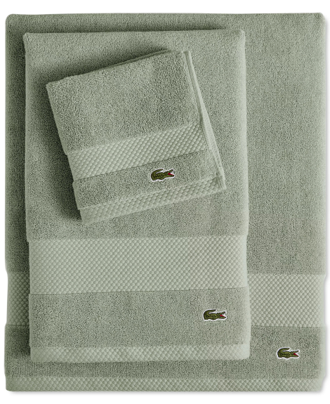 Банное полотенце Lacoste из антимикробного хлопка Supima 1159862987 (Зеленый One size)