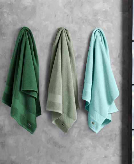 Банное полотенце Lacoste из антимикробного хлопка Supima 1159862987 (Зеленый One size)