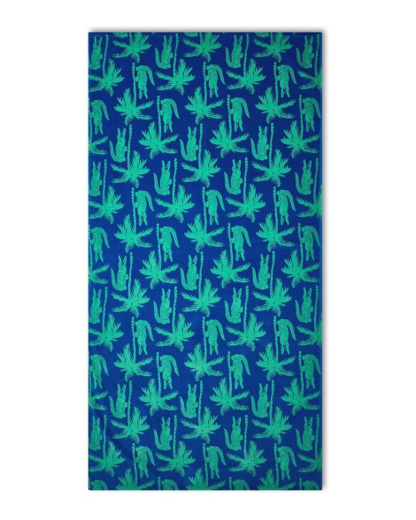 Пляжное полотенце Lacoste 1159863284 (Синий/Зеленый One size)