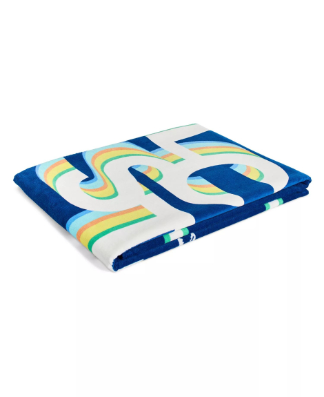 Пляжний рушник Lacoste 1159863287 (Синій One size)