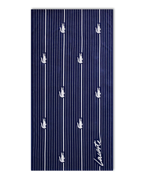 Пляжний рушник Lacoste 1159863292 (Синій One size)