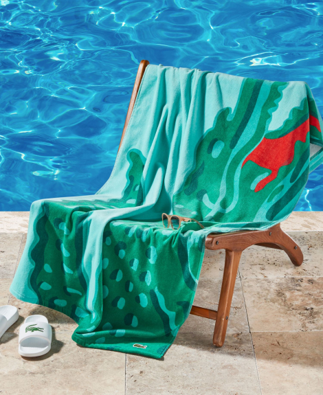 Пляжное полотенце Lacoste 1159863765 (Зеленый One size)