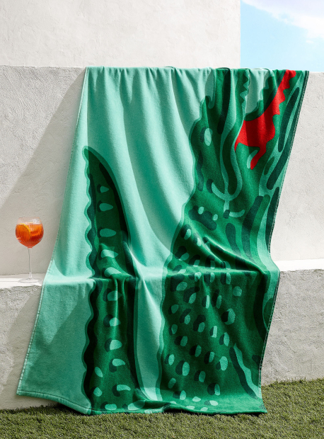 Пляжний рушник Lacoste 1159863765 (Зелений One size)