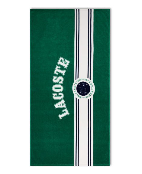 Пляжное полотенце Lacoste с принтом 1159864739 (Зеленый One size)