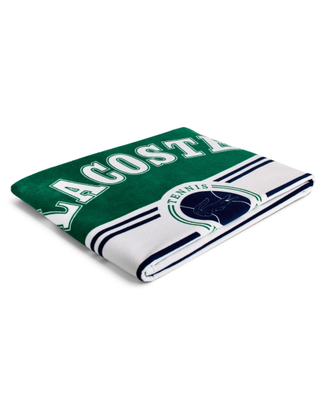Пляжное полотенце Lacoste с принтом 1159864739 (Зеленый One size)