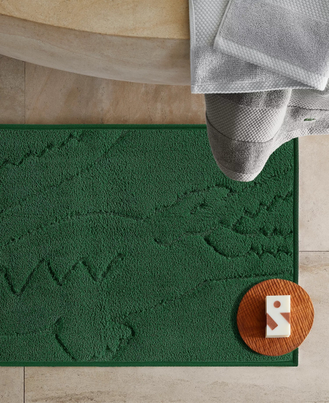 Антимикробный коврик для ванной Home Heritage Lacoste 1159864825 (Зеленый One size)