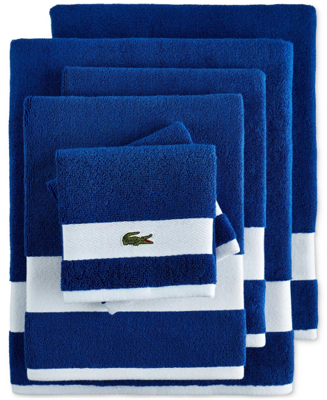 Комплект полотенец Lacoste Heritage Towels набор из 6 шт 1159865038 (Синий One size)