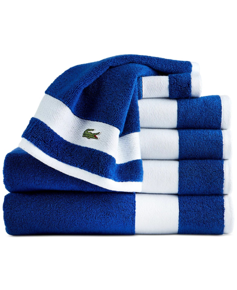 Комплект полотенец Lacoste Heritage Towels набор из 6 шт 1159865038 (Синий One size)