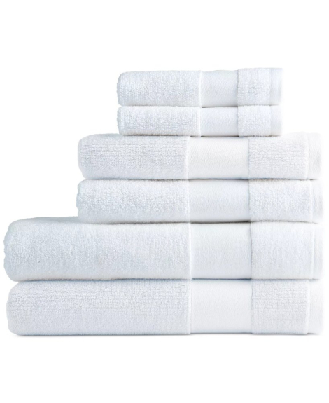 Комплект полотенец Lacoste Heritage Towels набор из 6 шт 1159865042 (Белый One size)