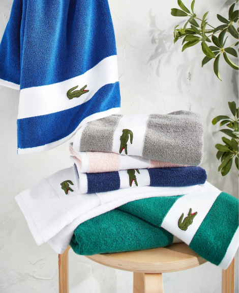 Комплект полотенец Lacoste Heritage Towels набор из 6 шт 1159865044 (Серый One size)