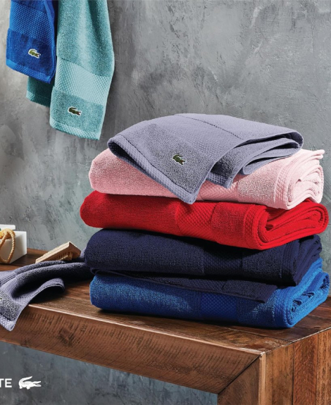 Рушник банний Lacoste з антимікробної бавовни Supima 1159865048 (Рожевий One size)