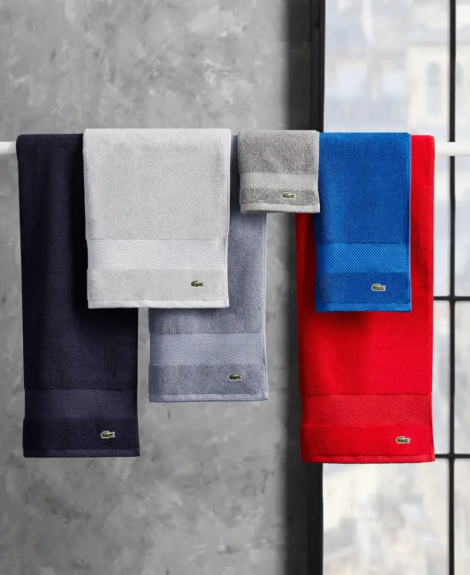 Ланний рушник Lacoste з антимікробної бавовни Supima 1159865053 (Червоний One size)