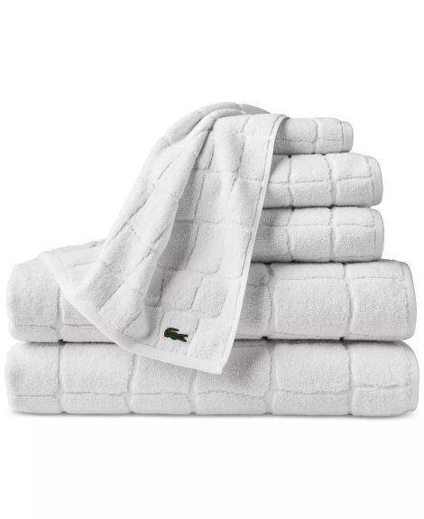 Банное полотенце Lacoste 1159865057 (Белый One size)