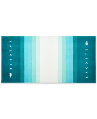 Пляжное полотенце Lacoste Home St Martin Gradient-Stripe Cotton Beach Towel 1159808890 (Бирюзовый, One size)