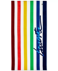 Пляжное полотенце Lacoste Home Script Logo Striped Cotton Beach Towel 1159813858 (Разные цвета, One size)