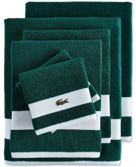 Комплект полотенец Lacoste Home Heritage Sport Stripe Logo набор из 6 шт 1159827821 (Зеленый One size)