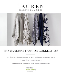 Банное полотенце Ralph Lauren 1159833946 (Белый/Серый One size)