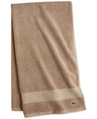 Банное полотенце Lacoste из антимикробного хлопка Supima 1159835565 (Бежевый One size)