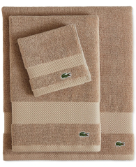 Банное полотенце Lacoste из антимикробного хлопка Supima 1159835565 (Бежевый One size)