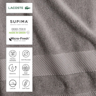 Комплект рушників Lacoste Heritage Anti-Microbial Supima Cotton набір з 6 шт 1159841514 (Сірий One size)