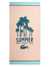 Пляжное полотенце Lacoste 1159841835 (Розовый One size)