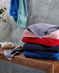 Комплект полотенец Lacoste Heritage Anti-Microbial Supima Cotton набор из 6 шт 1159842431 (Синий One size)