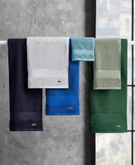 Комплект полотенец Lacoste Heritage Anti-Microbial Supima Cotton набор из 6 шт 1159842431 (Синий One size)