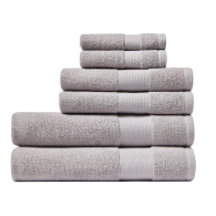 Комплект рушників Lacoste Heritage Anti-Microbial Supima Cotton набір з 6 шт 1159851517 (Сірий One size)