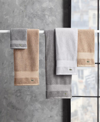 Комплект рушників Lacoste Heritage Anti-Microbial Supima Cotton набір з 6 шт 1159851517 (Сірий One size)