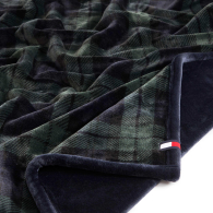 Плед Tommy Hilfiger покрывало 1159857226 (Синий/Зеленый One size)