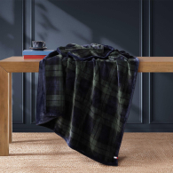 Плед Tommy Hilfiger покривало 1159857226 (Синій/Зелений One size)