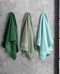Банное полотенце Lacoste из антимикробного хлопка Supima 1159862987 (Зеленый One size)