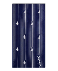 Пляжний рушник Lacoste 1159863292 (Синій One size)
